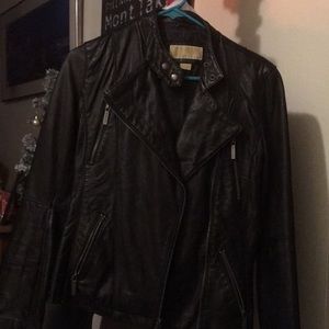 Michael Kohrs  black leather coat